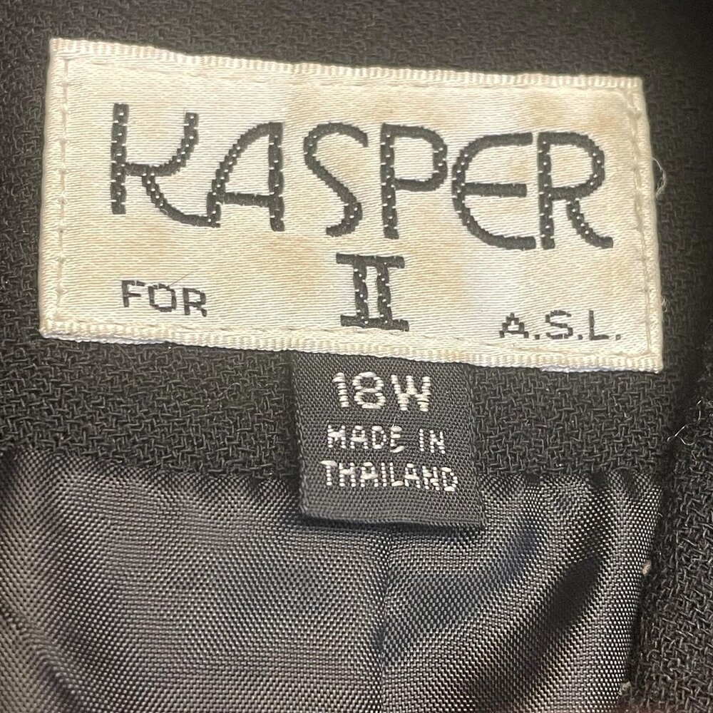 Kasper Vintage Womens Iconic Old Money Preppy Jacket Dress 18W Career Timeless - Picture 13 of 13